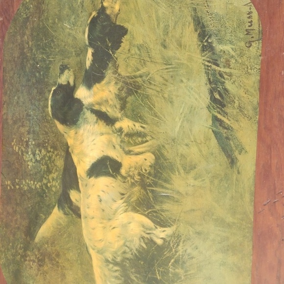 Vintage Dog Art Print on Wood - Picture 2 of 4